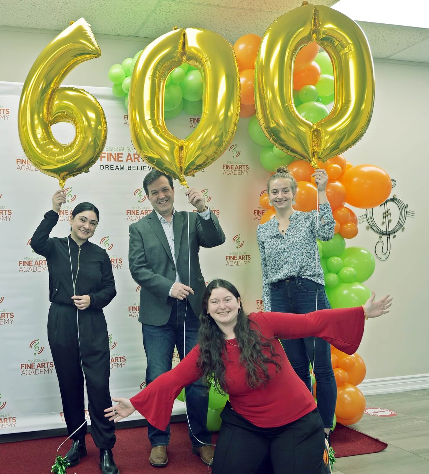 Celebrating 600th student at our school